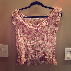 Cute floral crop top